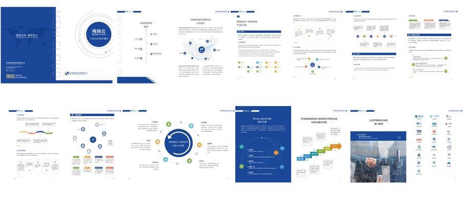 企業(yè)軟件產(chǎn)品封面與目錄模板
